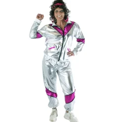 Outlet Combinaison Scarlet Sportif Femme - Argent/Violet - Taille 44/46 Déguisements Adultes