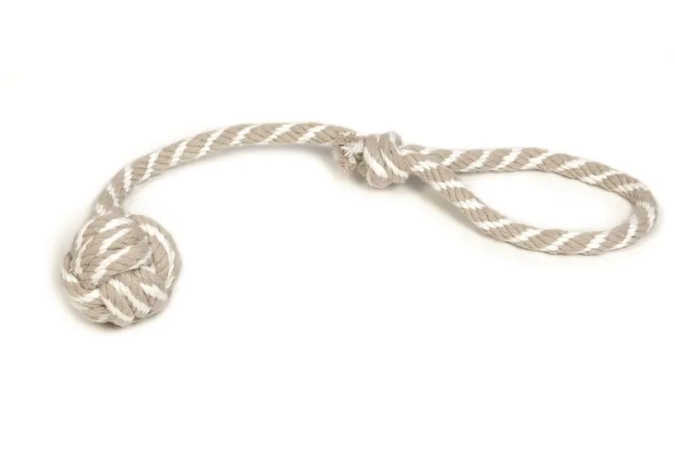 Best Corde avec balle gris / beige 50 cm Jouets