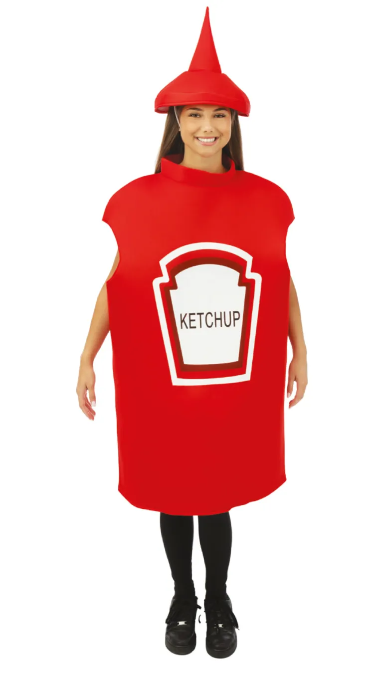 New Costume adulte ketchup - mousse - taille unique Déguisements Adultes