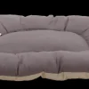 New Coussin beige / gris 70 x 50 x 8 cm Dormir Confortablement