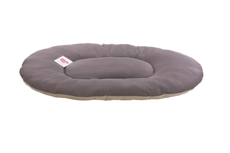 Hot Coussin beige / gris 90 x 60 x 9 cm Dormir Confortablement