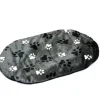 Best Coussin chien ovale gris pattes 86 x 56 x 5 cm Dormir Confortablement