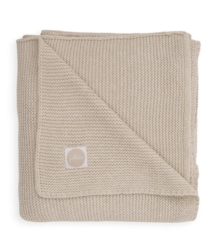 Online Couverture 75 x 100 cm Basic Knit Nougat Linge De Lit