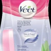Hot Crème dépilatoire sous la douche Silk&Fresh peaux sensibles 150 ml Cires Et Crème Dépilatoire