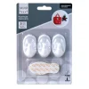 Clearance crochets amovibles 3 pieces oval blanc Accessoires