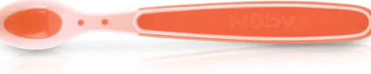 Hot Cuillères thermosensibles patentées à bord doux - pink -3p - 3m+ Ustensiles De Repas