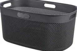 Hot Filo Panier à Linge - Gris Foncé - 45L Box Et Panier À Linge