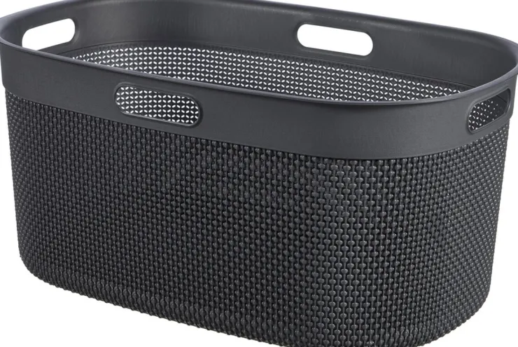 Hot Filo Panier à Linge - Gris Foncé - 45L Box Et Panier À Linge