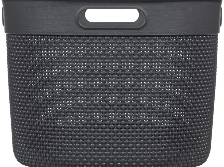 Hot Filo Panier à Linge - Gris Foncé - 45L Box Et Panier À Linge