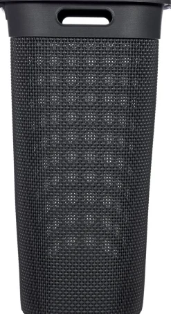 Filo Panier à Linge avec Couvercle Anthracite - 55L Box Et Panier À Linge