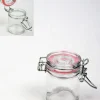 Cylindre transparent rose 6 cm Dragées