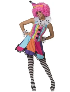 Best Déguisement Clown Arc-en-ciel - Taille 36/38 Déguisements Adultes