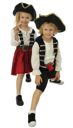 Clearance Déguisement de pirate avec chapeau garçon - 3 pièces - Bleu - 3-4 ans Enfant Déguisements Enfants