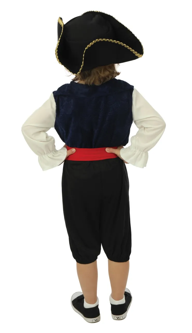 New Déguisement de pirate avec chapeau garçon - 3 pièces - Bleu - 5-6 ans Enfant Déguisements Enfants