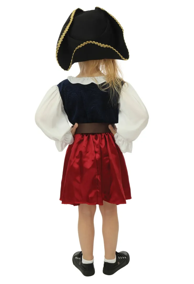 Discount Déguisement de pirate avec chapeau fille - 3 pièces - Bleu - 7-9 ans Enfant Déguisements Enfants