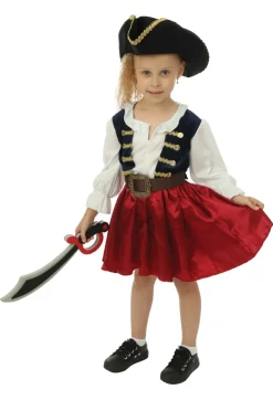 New Déguisement de pirate avec chapeau fille - 3 pièces - Bleu - 10-12 ans Enfant Déguisements Enfants