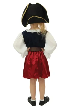 New Déguisement de pirate avec chapeau fille - 3 pièces - Bleu - 10-12 ans Enfant Déguisements Enfants