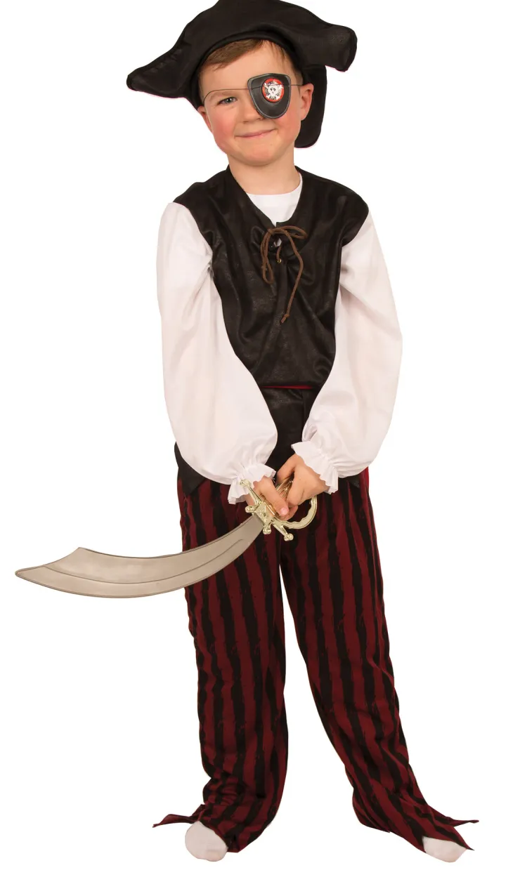 Discount Déguisement de pirate avec cache-oeil - Taille 140 Enfant Déguisements Enfants