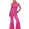 Online Déguisement Disco Combinaison Rose Groovy - Taille 40/42 Déguisements Adultes