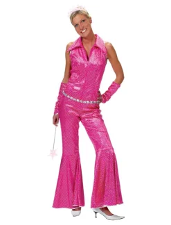 Online Déguisement Disco Combinaison Rose Groovy - Taille 40/42 Déguisements Adultes