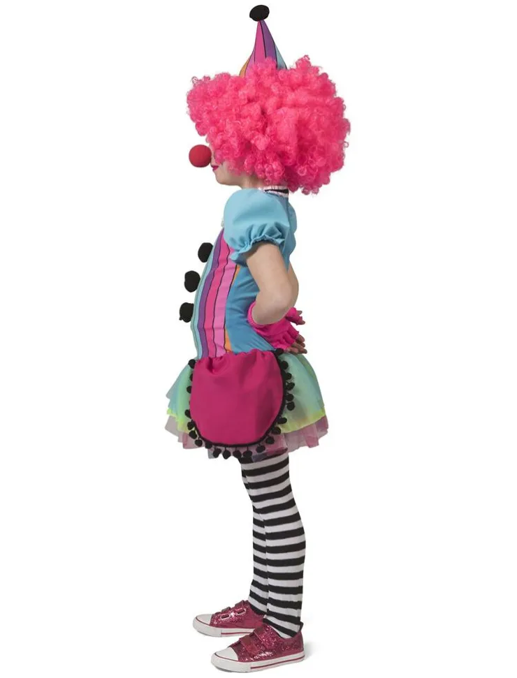 Outlet Déguisement enfant Clown arc-en-ciel Fille - Taille 128 Enfant Déguisements Enfants