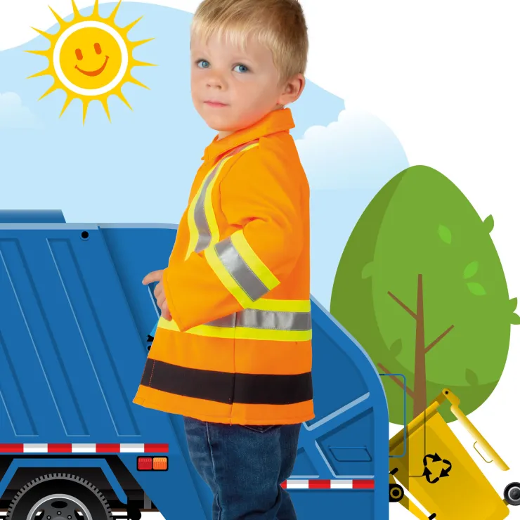Déguisement enfant Gerry l'éboueur - Taille 86/92 Enfant Déguisements Pour Bébés Et Jeunes Enfants