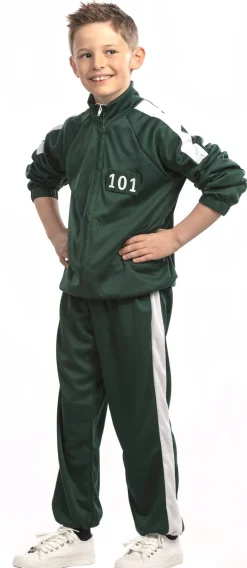 Sale Déguisement Enfant Joueur Squid Game Homme - Vert - Taille 164 Enfant Déguisements Enfants