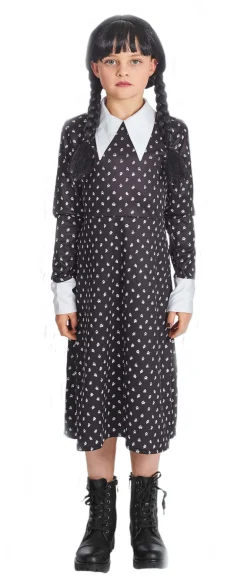 Clearance Déguisement Enfant Mercredi Addams - Taille 128 Enfant Déguisements Enfants
