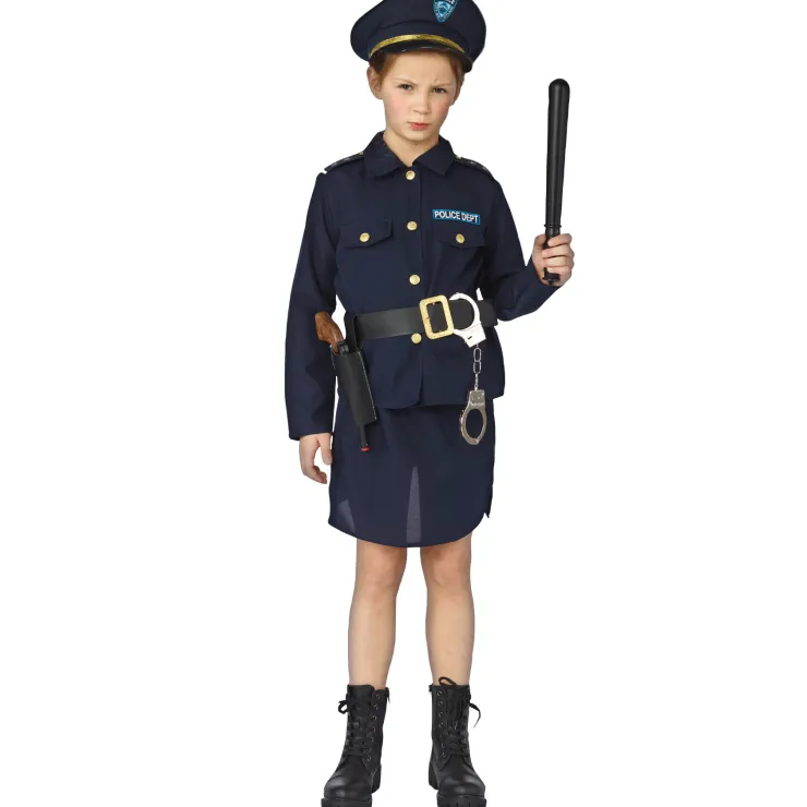 Best Déguisement Policier Fille - Taille 116 Enfant Déguisements Enfants