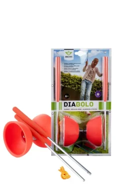 New Diabolo caoutchouc - Fluo Rouge Jeux De Plein Air