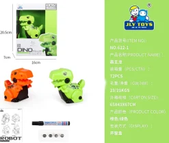 Dino Robot - Lumière et Son - 2ass Sets À Jouer Figures Et Animaux