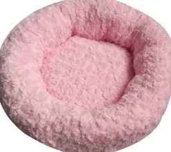 Sale Donut rose coussin pour chien 45x45x15 cm Dormir Confortablement