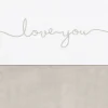 Drap 75 x 100 cm Love You Nougat Coton Linge De Lit