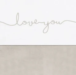 Drap 75 x 100 cm Love You Nougat Coton Linge De Lit