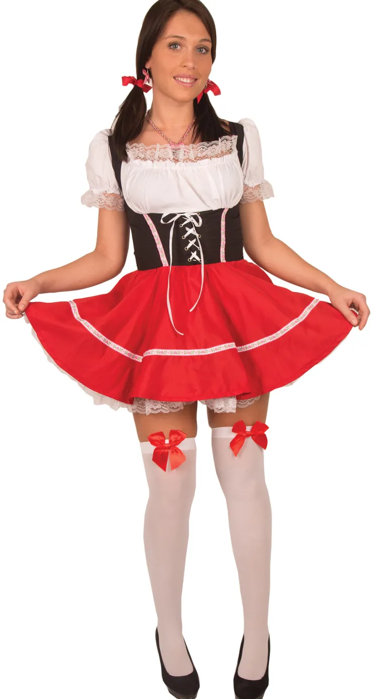 Drindl Jupe rouge et bustier noir - Taille 40 Déguisements Adultes