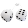 Hot Dés de peluche blanc Accessoires