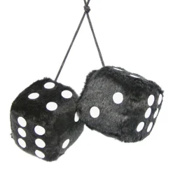 Outlet Dés de peluche noir Accessoires