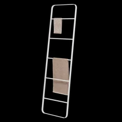 Echelle porte serviettes Brix 170x50 cm blanc Porte-serviettes