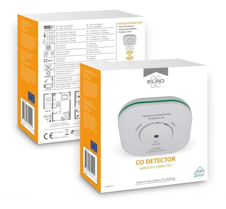 Best FC4801R Détecteur de monoxyde de carbone à liaison sans fil Détecteurs Et Appareils De Mesure