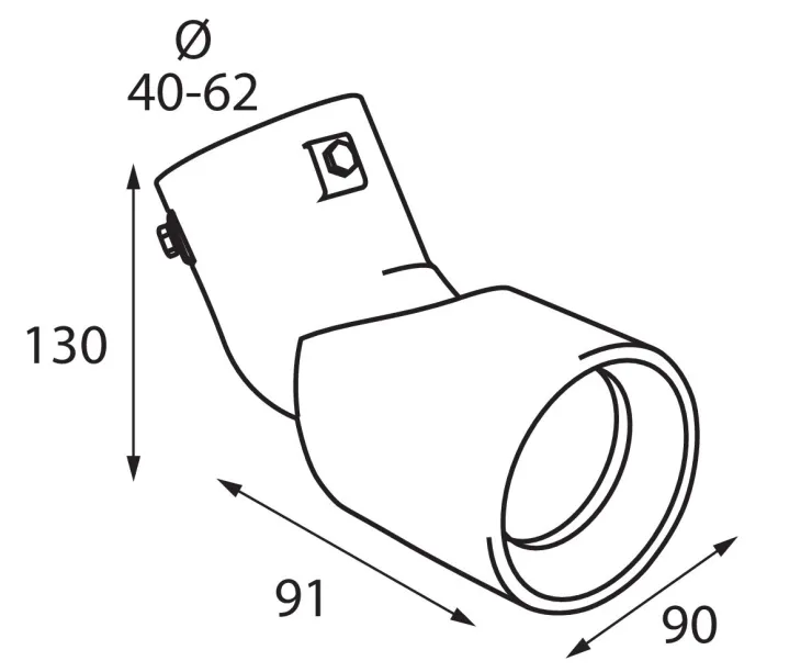 Online Embout D' Échappement Réglable TS-68 Accessoires Voiture