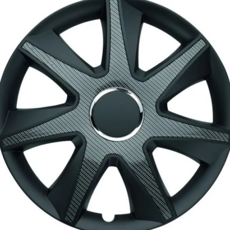 Hot Enjoliveur 16 set de 4 carbon dark Enjoliveurs