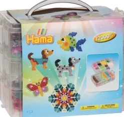 New Ensemble de perles à repasser Hama dans une boîte de tri 12000 pcs Artisanat