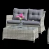 Hot Ensemble lounge Brisbane en wicker Salons De Jardin|Meubles De Jardin