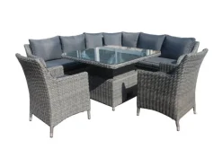Discount Ensemble lounge et repas Australie en imitation osier Ensembles De Jardin|Salons De Jardin