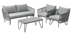Outlet Ensemble lounge Julie - Aluminium Ensembles De Jardin|Salons De Jardin