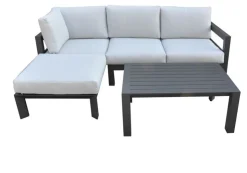 Sale Ensemble lounge Yana en aluminium + table Salons De Jardin|Meubles De Jardin