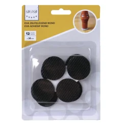 Online Eva adhésif rond noir 38 mm - 12 pièces Des Ferrures De Meubles Et De Portes