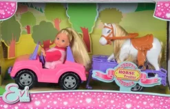 New Evi Love Jeep M/Paardenaanhang Sets À Jouer Figures Et Animaux