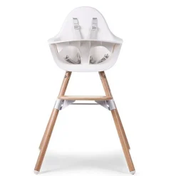 Clearance Evolu 2 Chaise Haute 2 En 1 + Arceau Naturel Blanc Chaises Hautes Et Coussin