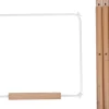 New Evolu Extra Set De Pieds Longues + Repose Pieds Bois Blanc Naturel Chaises Hautes Et Coussin